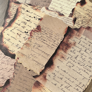 复古火烧边素材纸仿真灼烧手帐打底纸拍照氛围感扎痛包背景纸装饰