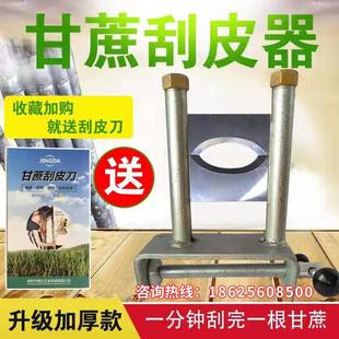 甘蔗刮皮机刮皮器去皮机手动剥皮机刨皮机刮青机精达甘蔗削皮机器