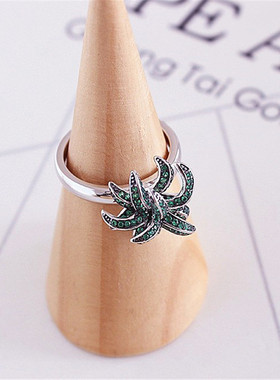 僵硬猫女纯银法式树植物