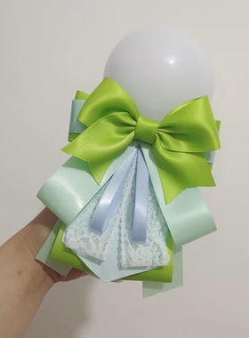 原创绿色应援棒扇蝴蝶结荧光克拉棒爱丽恩静棒NCT绿锤手灯装饰品