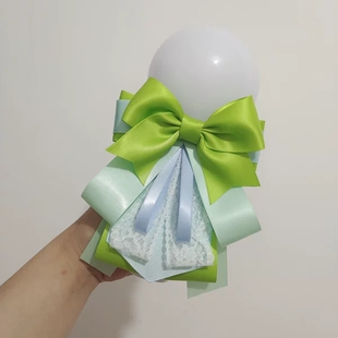 原创绿色应援棒扇蝴蝶结荧光克拉棒爱丽恩静棒NCT绿锤手灯装饰品