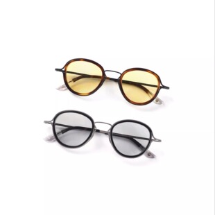 UNITELIFE联名MULNAT目奈4.0手工眼镜框架复古圆框纯钛墨镜染色片