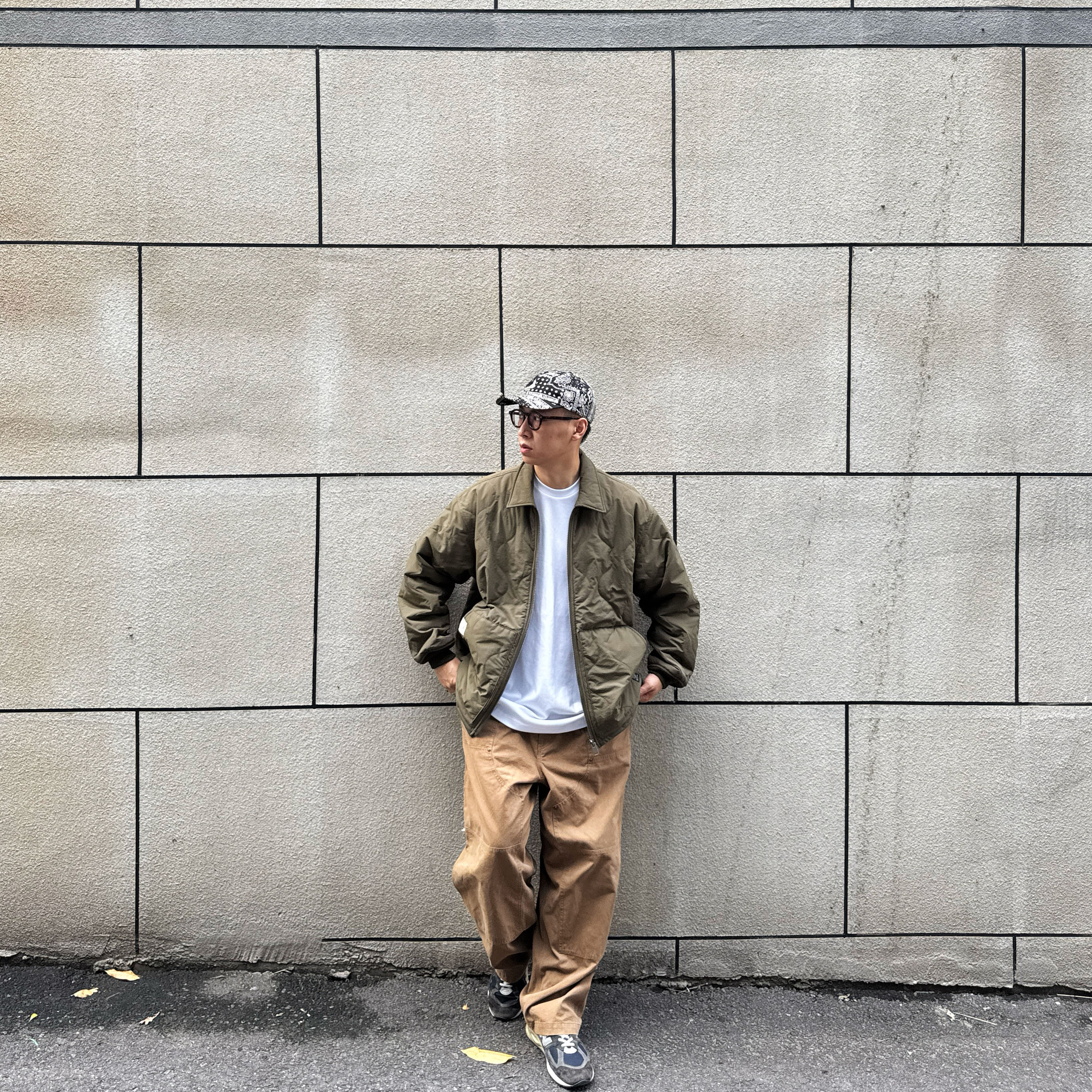 UNITELIFE25AW主线 简约尼龙珩缝军事新型空气棉廓形内胆夹克外套