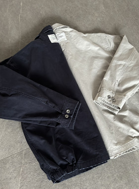 UNITELIFE24AW主线 复古水洗做旧重磅拉链Bayport夹克外套老干部