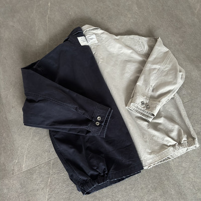 UNITELIFE24AW主线 复古水洗做旧重磅拉链Bayport夹克外套老干部