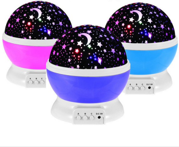 旋转led星空投影灯星空灯星光灯星星灯满天星灯旋转梦幻创意夜灯