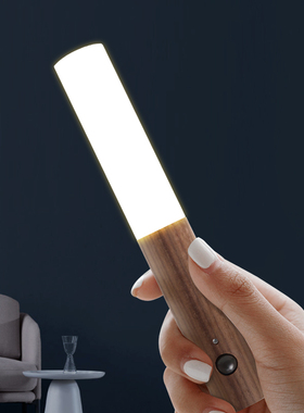 好棒充电感应壁灯免打孔免布线楼梯过道灯卧室床头人体感应灯USB