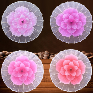 茉莉花开伞 舞蹈演出道具伞古风花伞表演走秀旗袍秀伞 茉莉花情怀