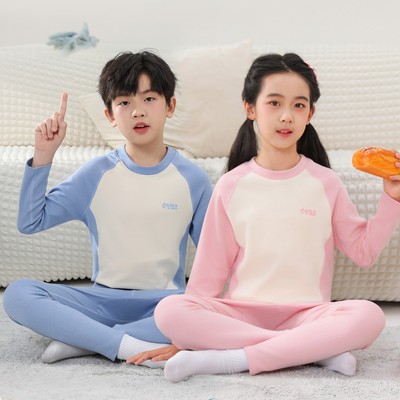 儿童保暖内衣套装纯棉磨毛秋衣裤