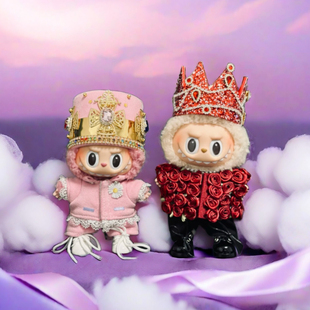 labubu娃衣GD同款17cm权志龙演唱会拉布布大天使gd娃衣玫瑰花