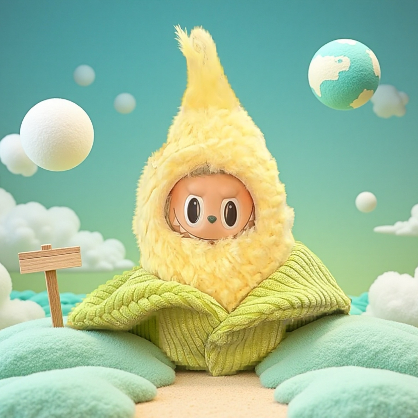 【仅衣服】便利店玉米拉布布 labubu 15cm娃娃衣服娃衣潮玩穿搭