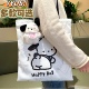 高颜值小狗狗帆布袋小清新卡通帆布包手提单肩包学生资料袋大容量