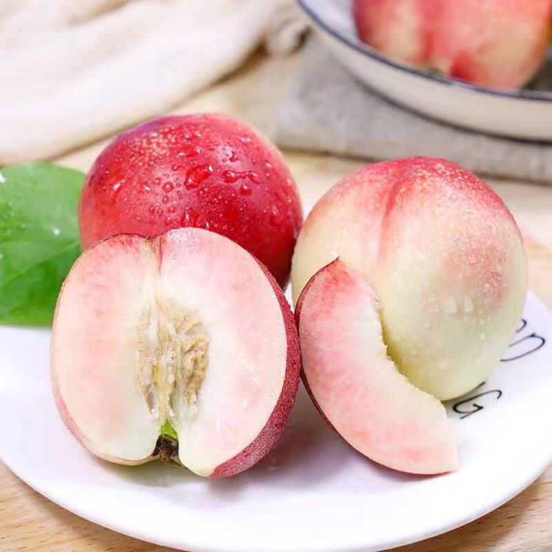 攀枝花露天黄肉油桃新鲜水果现摘脆甜应季蜜桃清甜多汁桃香浓郁
