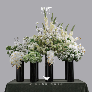 鲲屿 轻奢仿真组合花艺系列 售楼处样板间酒店大堂接待处桌面摆件