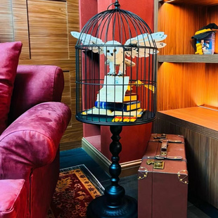 海石铁花艺装饰品脚架摄影道具铁艺鸟笼装饰橱窗道具摆设壁挂摆件