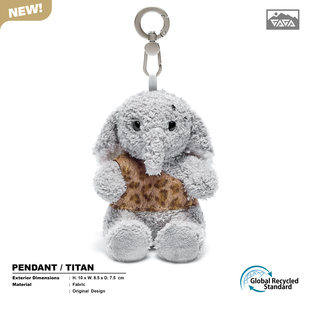 GAGAFRIENDS泰坦小象钥匙扣包包挂饰毛绒挂件2026夏