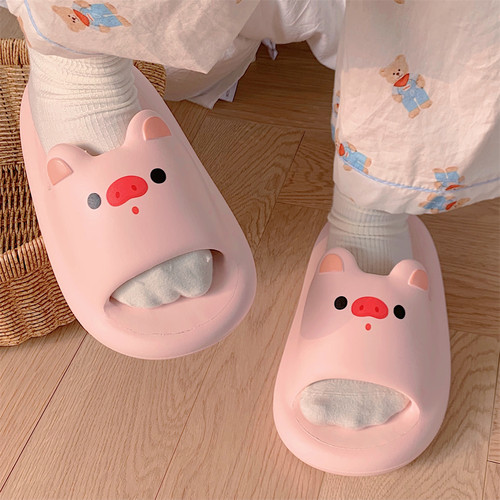 细细条可爱小猪夏季居家凉拖鞋女