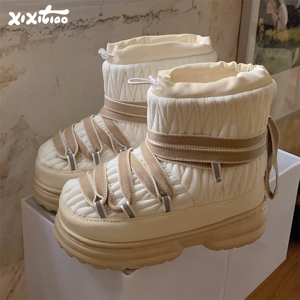 细细条ns街头风个性束口短靴