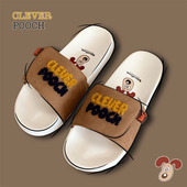 外穿凉拖鞋 细细条 ins潮拼色时尚 男女夏季 正版 掌门狗情侣一字拖鞋