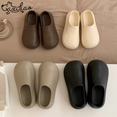 韩版 休闲增高鞋 女夏外穿百搭eva防滑防滑懒人半拖鞋 细细条 穆勒鞋