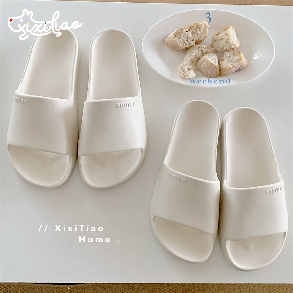 细细条简约纯色情侣eva凉拖鞋