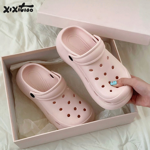 细细条EVA厚底户外百搭沙滩鞋