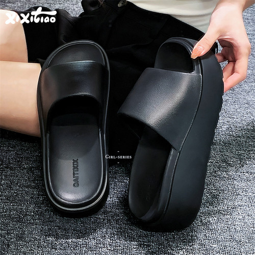 细细条时尚松糕厚底户外凉拖