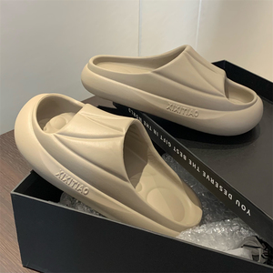 细细条 休闲运动风情侣拖鞋夏季踩屎感居家防滑软厚底凉拖鞋男女