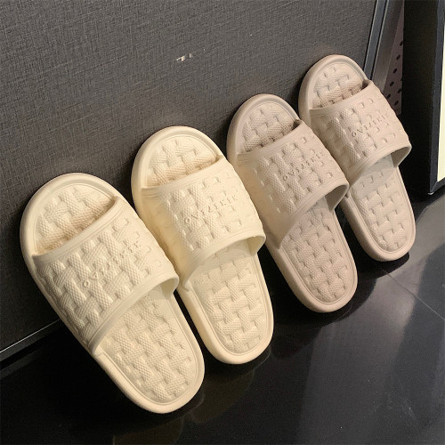 细细条休闲百搭情侣居家凉拖鞋