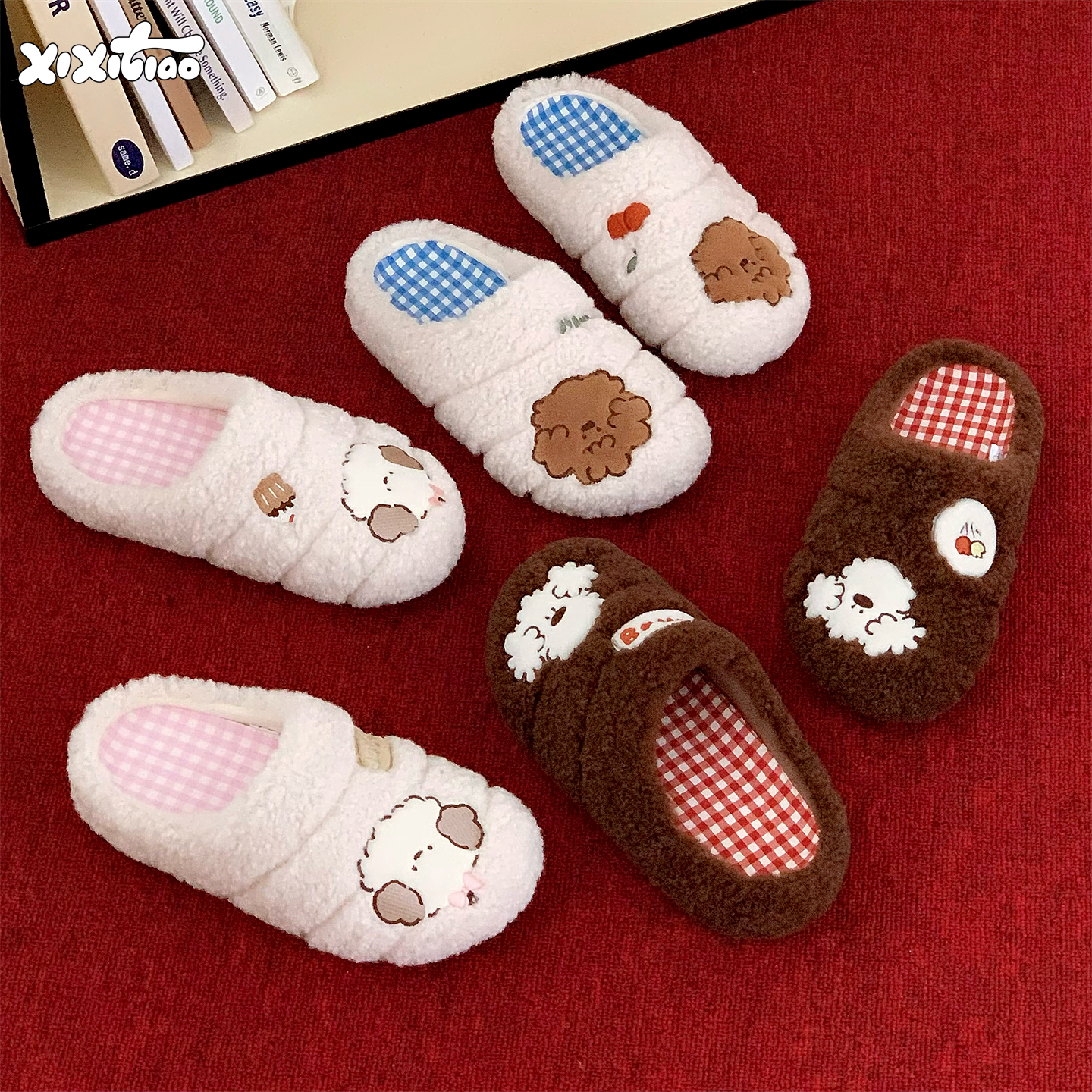 细细条miiiiichan联名毛毛鞋