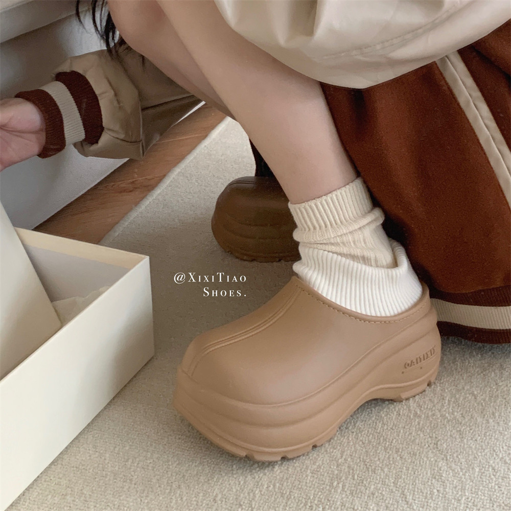 细细条时尚百搭防水加绒雪地靴