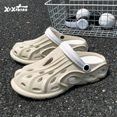 夏开车钓鱼凉拖鞋 细细条 街头时尚 洞洞鞋 户外运动沙滩溯溪鞋 男士