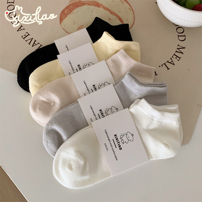 细细条休闲学生学院风浅口袜子女
