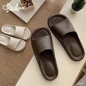 细细条 简约日系防滑踩屎感EVA浴室凉拖 男女时尚 情侣居家拖鞋 夏季