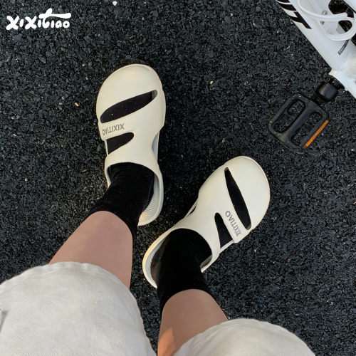 细细条户外运动足弓沙滩拖鞋