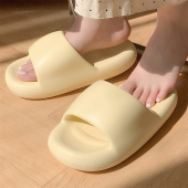 简约纯色踩屎感拖鞋 夏季 女 学生室内卧室防滑软底EVA凉拖鞋 细细条