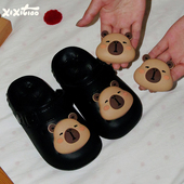 子配饰鞋 细细条 饰品趣味鞋 扣卡皮巴拉水豚diy装 花 立体可爱洞洞鞋