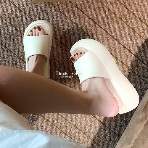 细细条女夏季时尚增高凉拖鞋ins