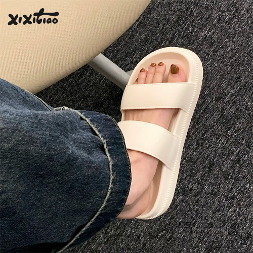 细细条日系简约网红双带拖鞋