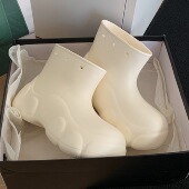 EVA时尚 雨靴女冬季 韩版 细细条 网红纯色百搭外穿防滑防水短靴雨鞋