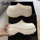 户外软底舒适防水防滑包头拖鞋 细细条 百搭eva凉鞋 女夏季 韩版 时尚