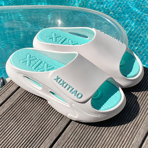 细细条 夏天男士潮酷时尚户外穿运动拖鞋情侣防滑踩屎感沙滩凉拖