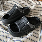 男女夏季 外穿拖鞋 ins潮酷踩屎感eva厚底凉拖 日系休闲时尚 细细条