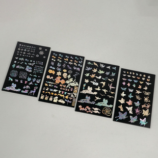 天然鸟类动物类螺钿贝壳花手工DIY贝壳花贴片镶嵌贴面材料光泽感