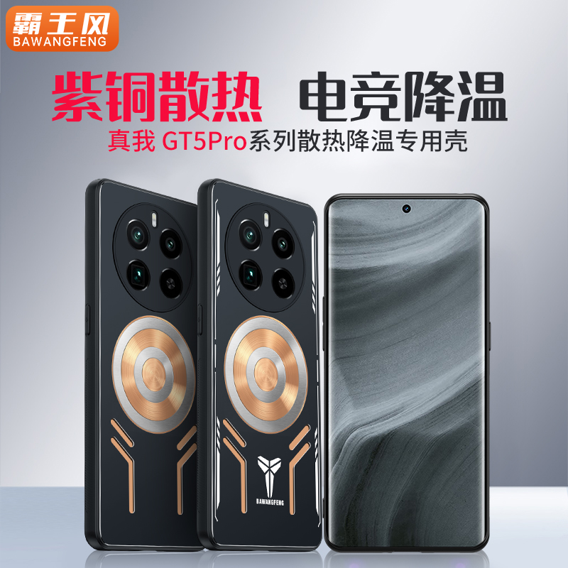 真我GT5PRO紫铜散热手机壳