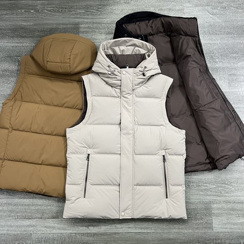 男士90绒连帽保暖羽绒马甲外套潮