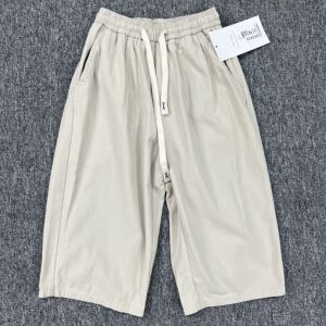 秋夏季日系天然全棉宽松七分裤男女士水洗纯色百搭简约辣妹休闲裤