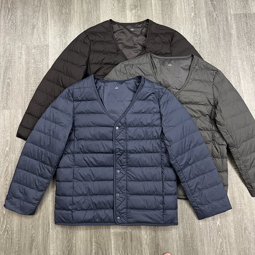 男士秋冬季V领轻薄短款羽绒服潮