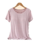 SKIN CARE ANTIBACTERIAL CHEST PAD PAJAMAS WOMENS TOPS ONE-PIECE SUMMER ICE SILK THIN SECTION SHORT-SLEEVED HOME CLOTHES CAN BE WORN OUTSIDE T-SHIRTS