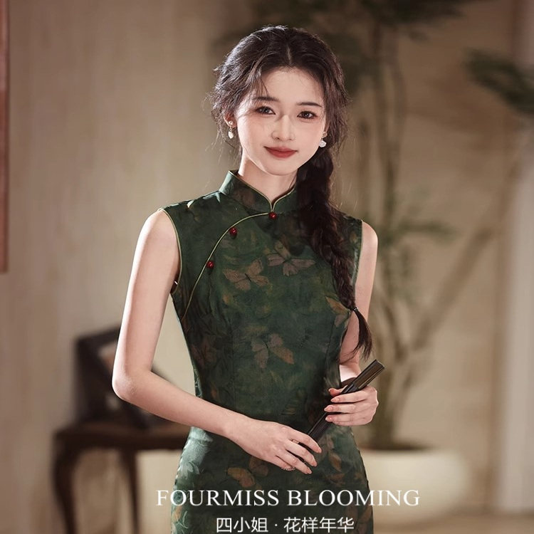 【花样年华】国风旗袍|新中式无袖绝美复古气质高级感修身显瘦